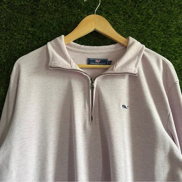 Vineyard Vines Quarter Zip Slubbed Knit Sweater - Picture 3 of 7